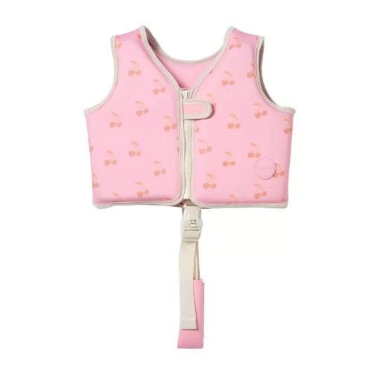 SUNNYLiFE Kids Swim Vest Cotton Candy Cherry 2-3Y