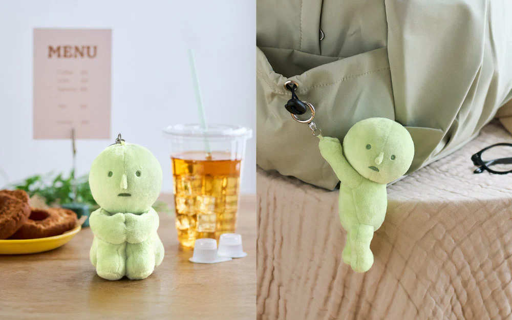 Smiski Plush Keychain - Hugging Knees - Image 3