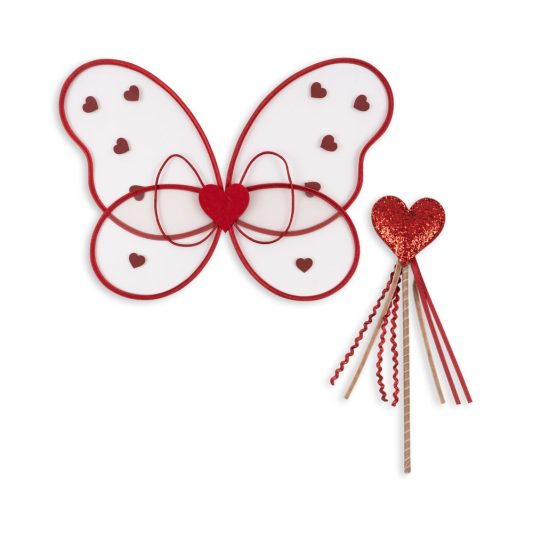 Konges Sløjd Fairy Costume Hearts Red