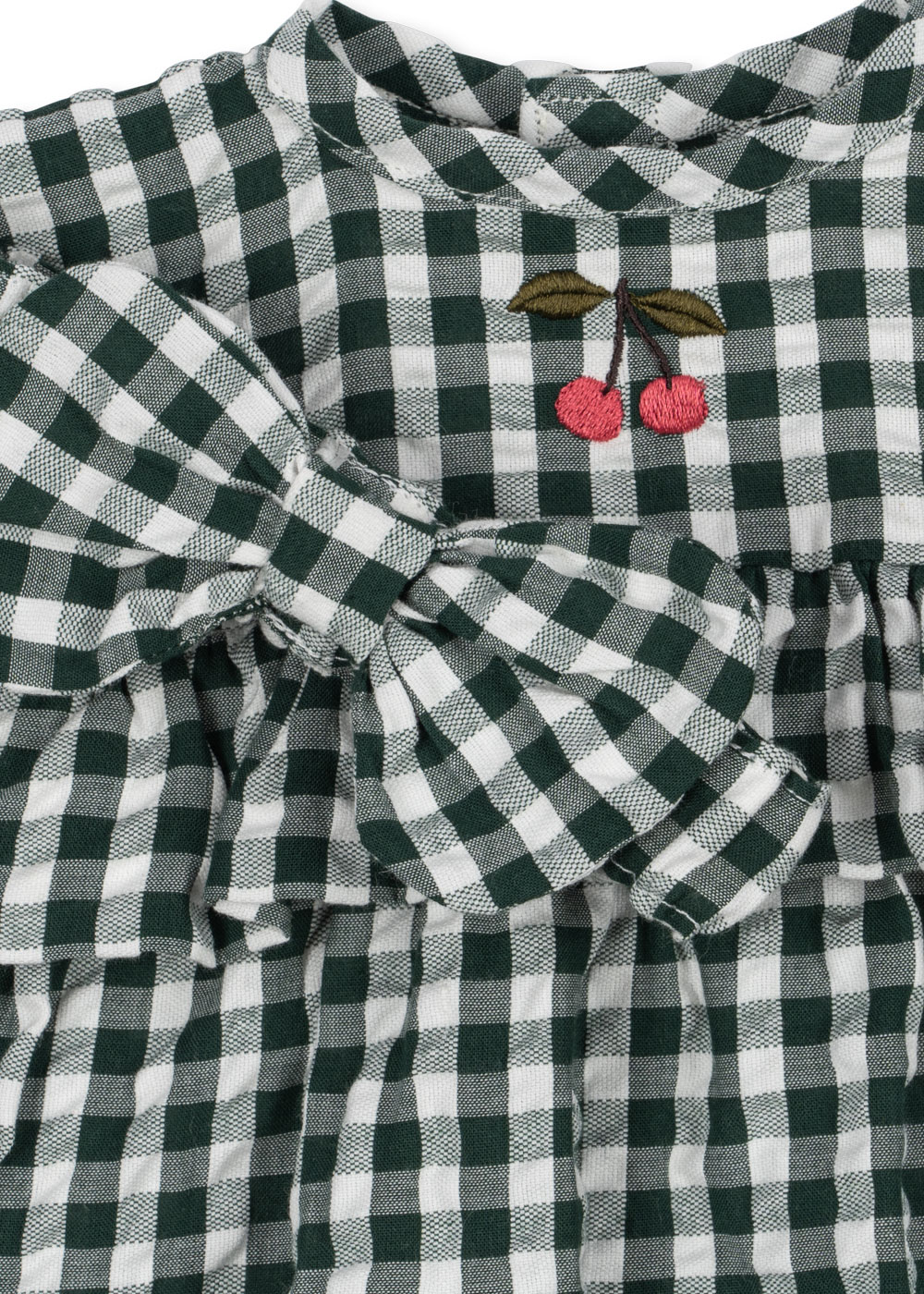 Konges Sløjd Doll Clothes Set Green Check - Image 4