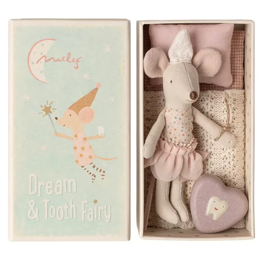 Maileg Mouse in Matchbox Tooth Fairy Little Sister