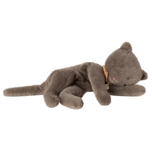 Maileg Plush Sleeping Kitten Medium Grey