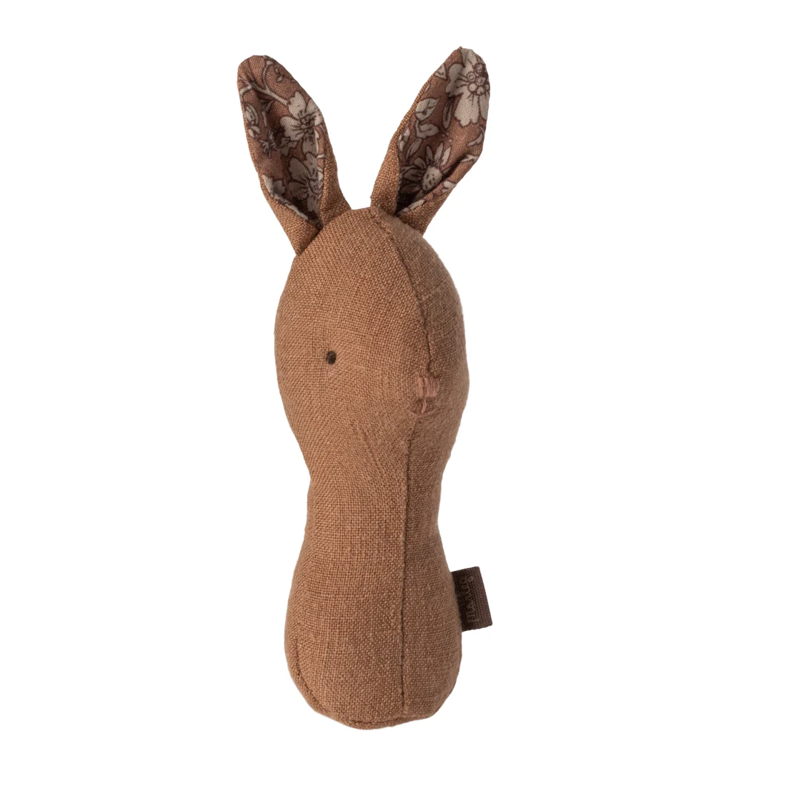 Maileg Lullaby Friends Rabbit Rattle Chocolate