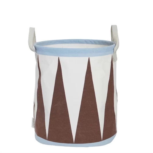 OYOY Drum Basket Blue / Brown