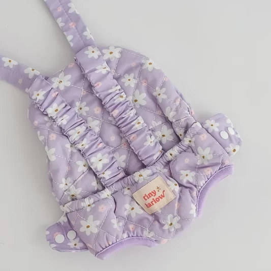 Tiny Harlow Baby Doll Wearer Carrier - Lilac Daisy