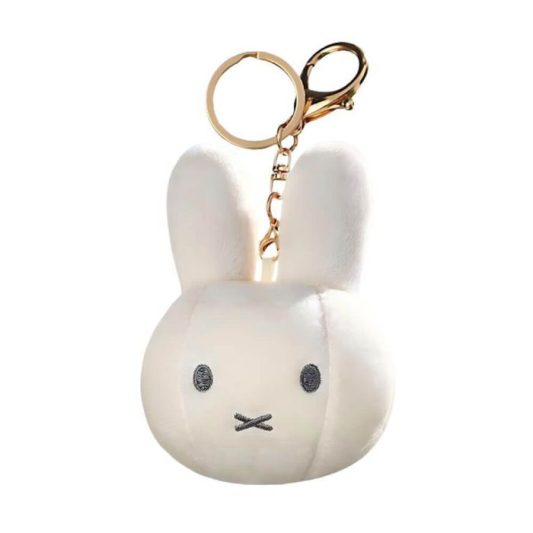 Miffy Keyring  Soft Plush Miffy White