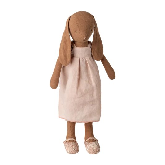 Maileg Bunny Size 3 Chocolate Brown Knitted Dress and Shoes