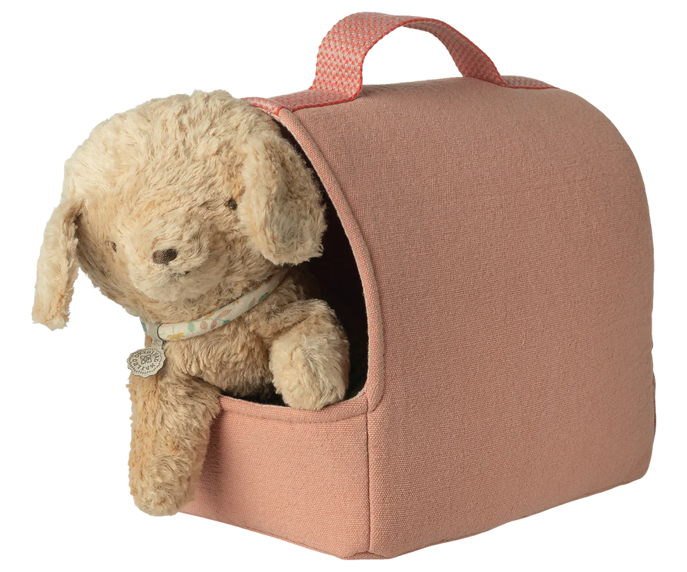Maileg Pet Carrier Coral - Image 3