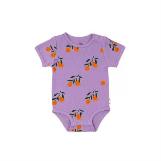 Olive + The Captain SS21 Lilac Clementine Short Sleeve Bodysuit