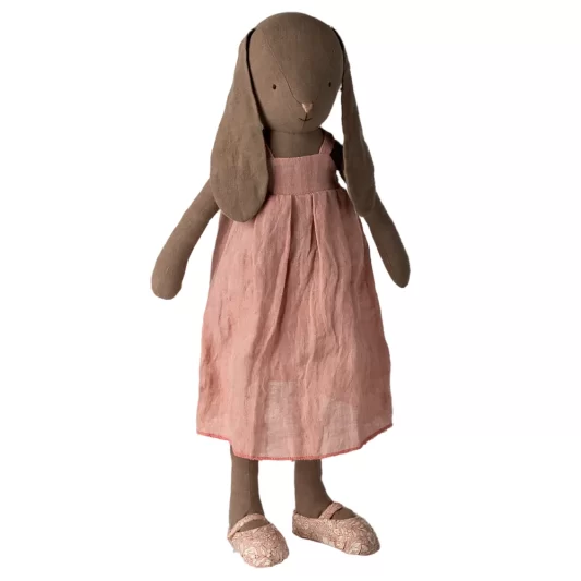 Maileg Bunny Size 4 Brown Dress and Shoes