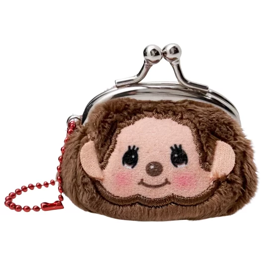 Monchhichi Mini Coin Purse Keychain - Kun Face