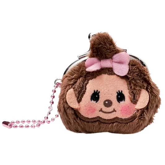 Monchhichi Mini Coin Purse Keychain - Chan Face