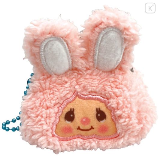Monchhichi Mini Coin Purse Keychain - Chimutan Pink Bunny Face