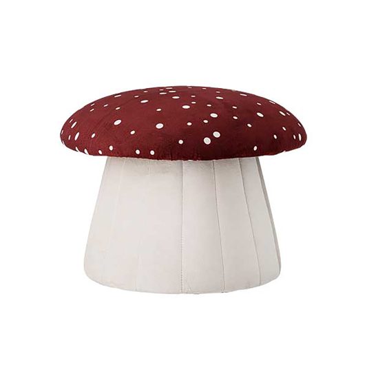 Bloomingville Mini Mushroom Toadstool Lue Pouf Stool Red