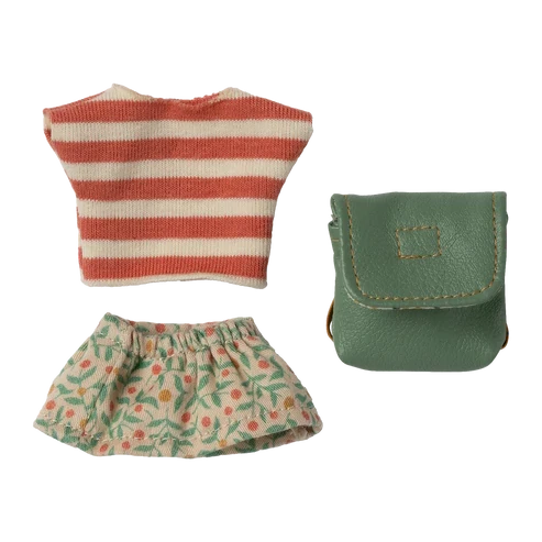 Maileg Clothes & Bag for Big Sister Mouse - Green