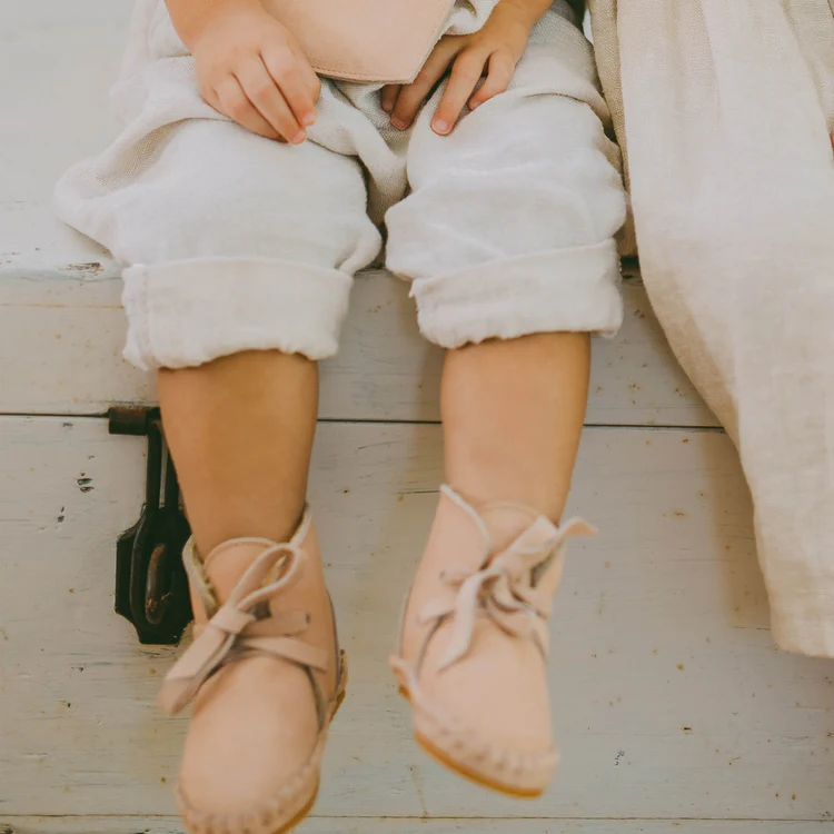 Donsje Pina Booties Lining Nubuck Powder - Image 4