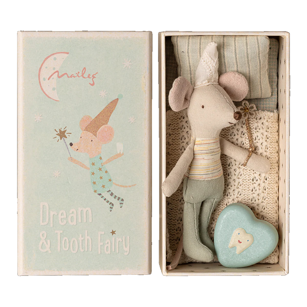 Maileg Mouse in Matchbox Tooth Fairy Little Brother
