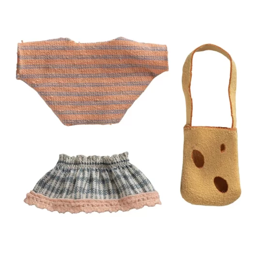 Maileg Clothes and Bag for Little Sister Mouse