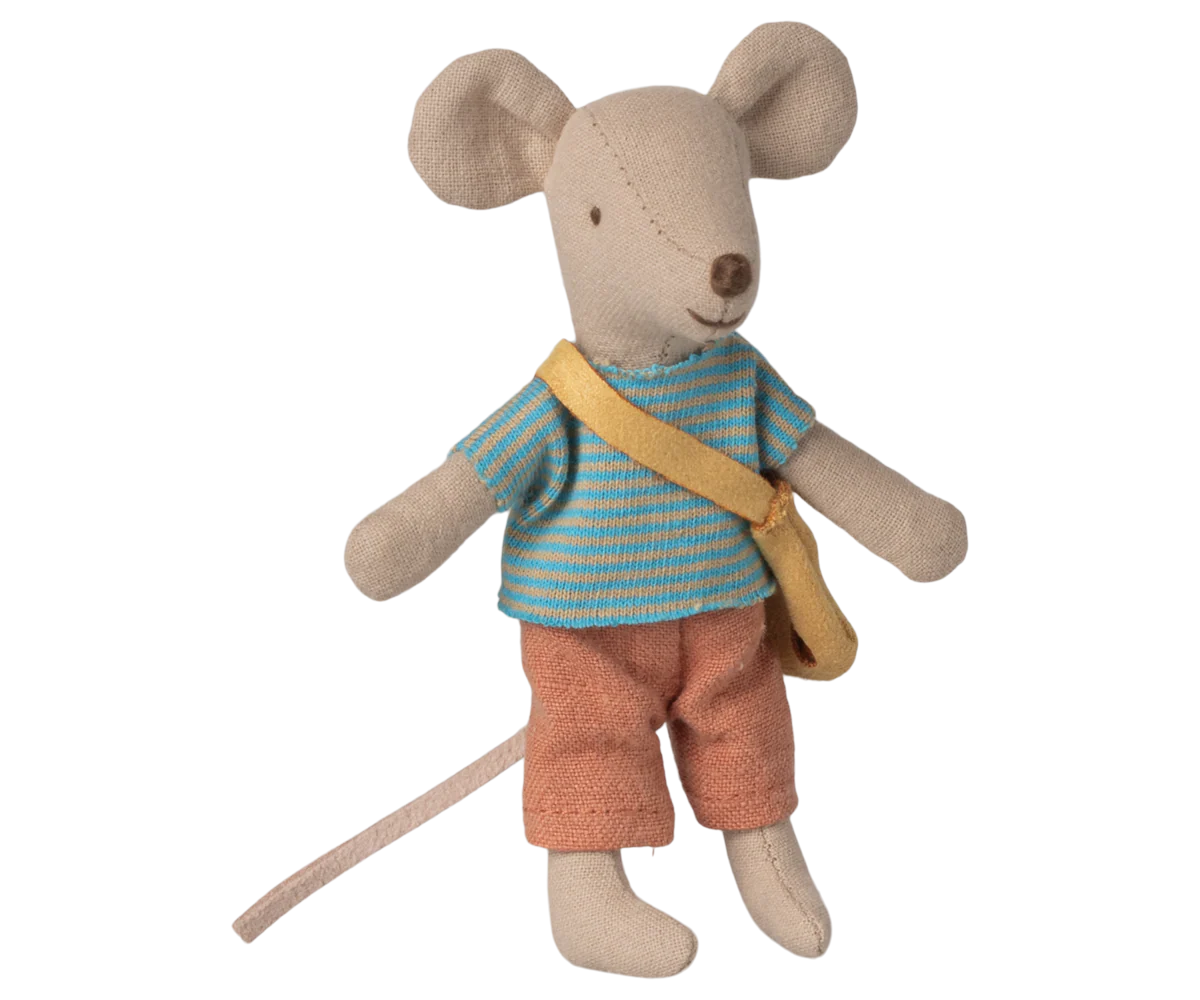 Maileg Mouse Little Brother with Bag