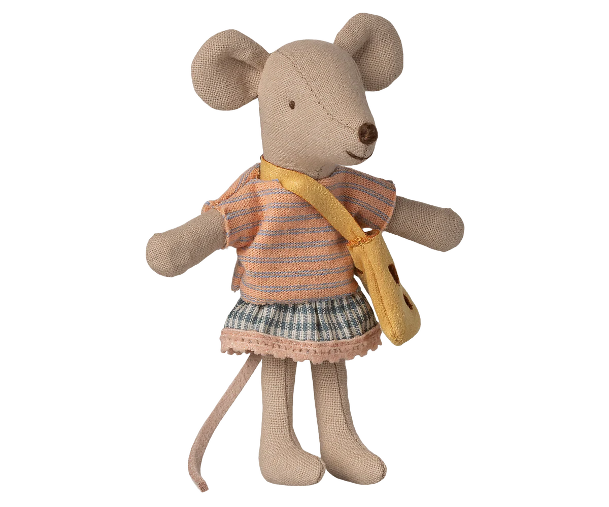 Maileg Mouse Little Sister with Bag