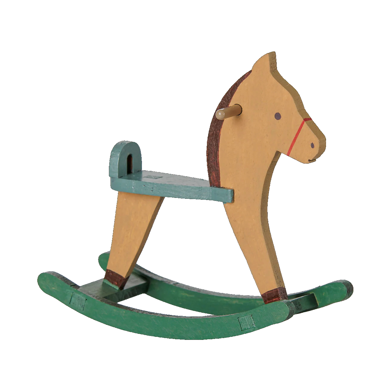 Maileg Mouse Rocking Horse Light Brown