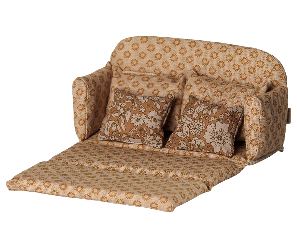 Maileg Mouse Sofa Bed Large Ocher - Image 3
