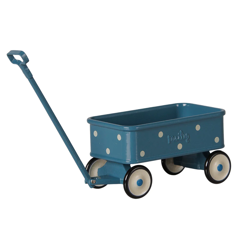 Maileg Mouse Wagon Blue