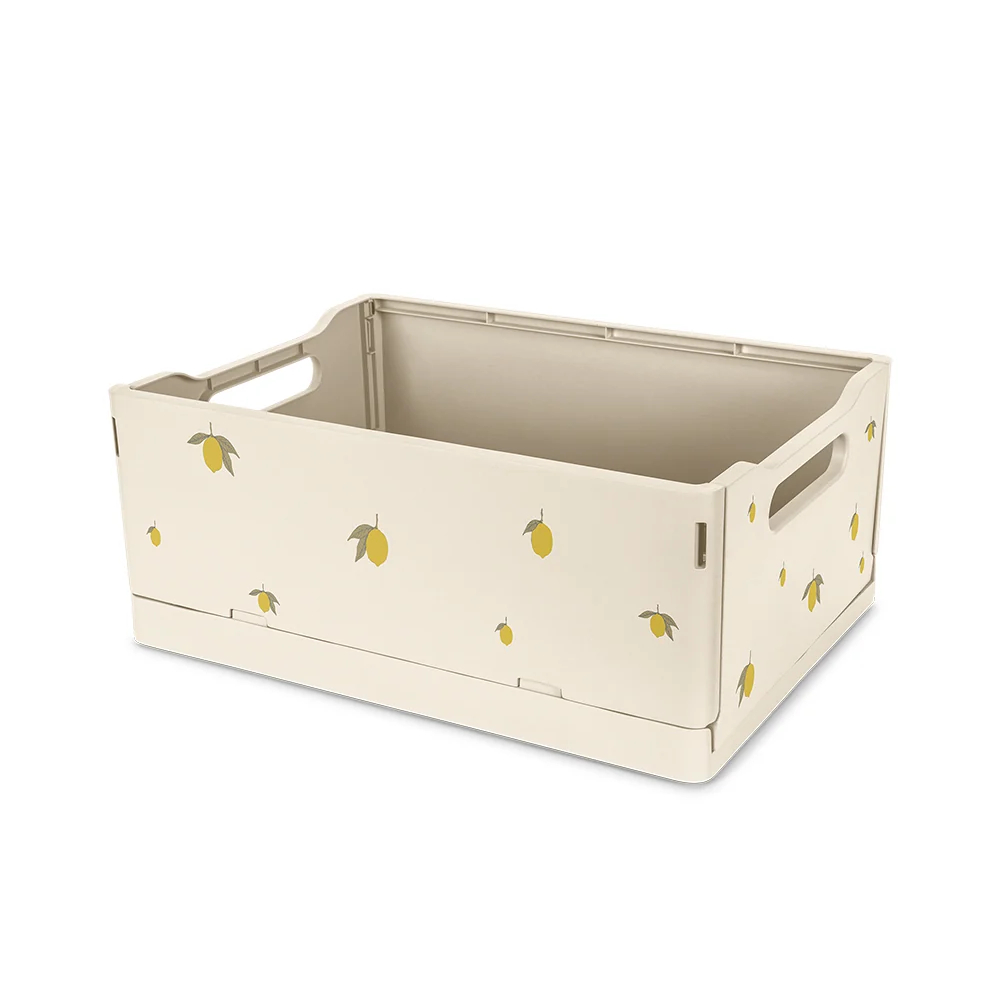Konges Sløjd Storage Box Crate 2PK Lemon