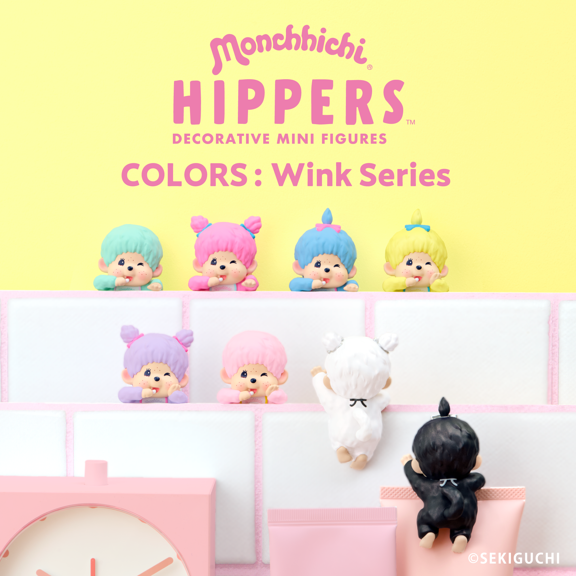 Monchhichi HIPPERS Mini Figure Blind Box Colours – Wink Series (PRE-ORDER)